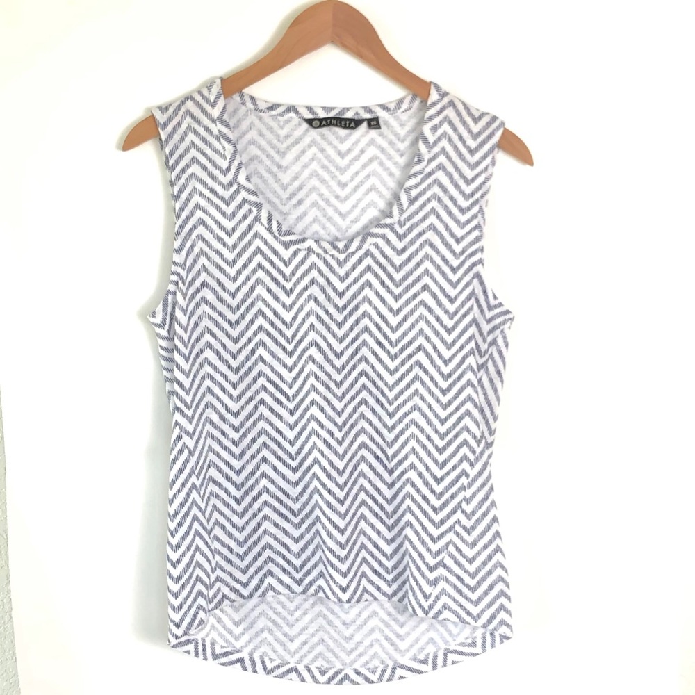ATHLETA | Navy Chevron Tank Top